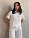 The Fleur Top -White