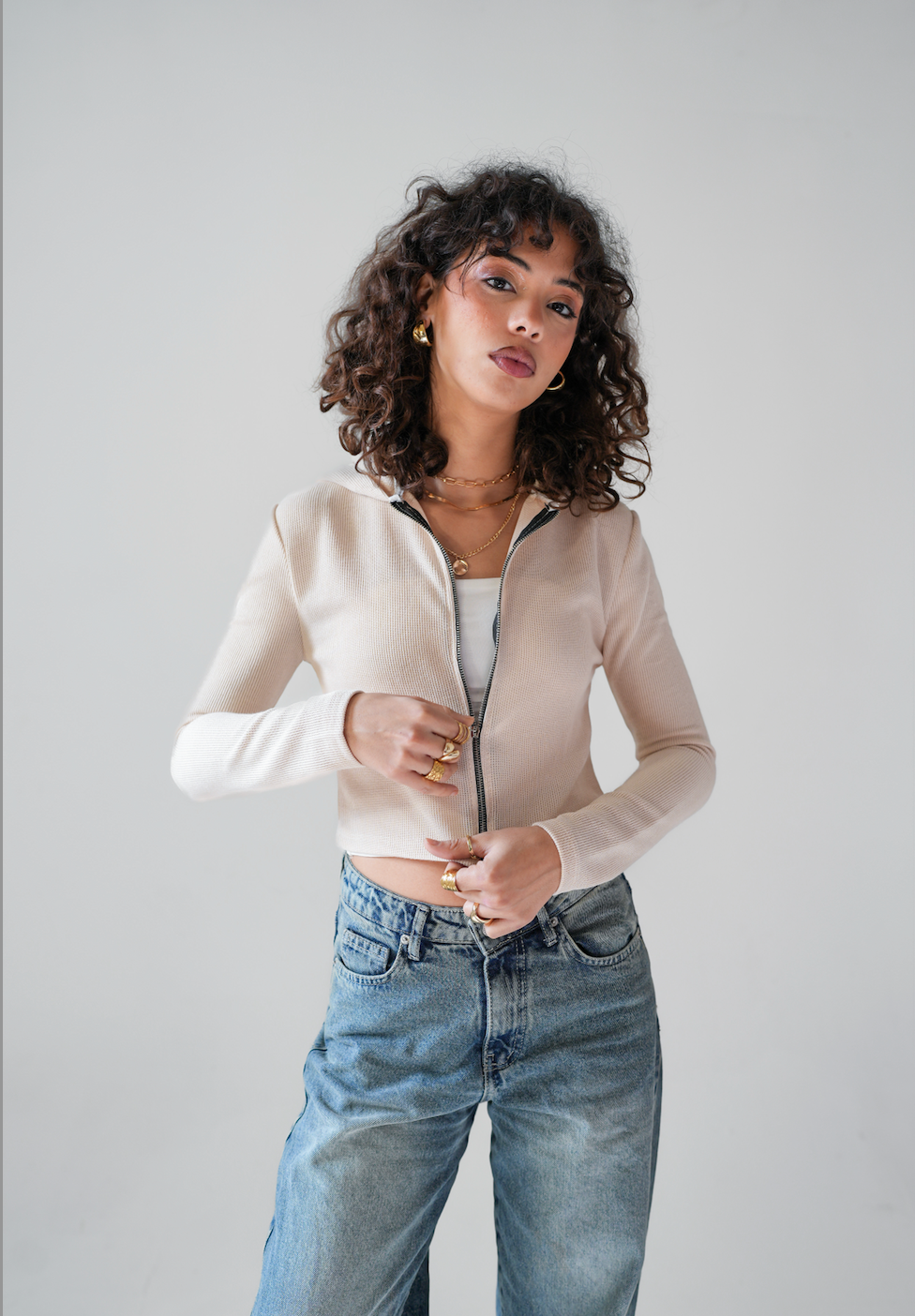 Knitted Jacket - Creamy