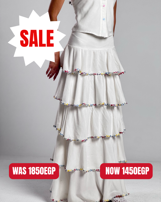Flower Ruffle Skirt