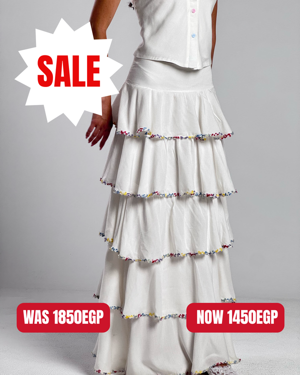 Flower Ruffle Skirt